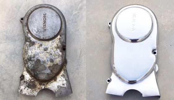 Polished aluminum parts